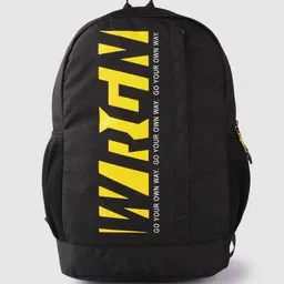 WROGN Unisex Brand Logo Printed Medium-Sized Backpack with Laptop Compartment 25L-11