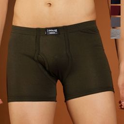 Dollar Bigboss Men Pack of 5 Combed Cotton Plush-Backed Waistband Trunks MDTR-03-PO5-2-53