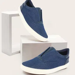 FAUSTO Men Anti Skid Canvas Lightweight Slip-On Sneakers-image-74
