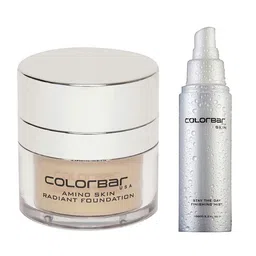 Colorbar Set of Stay The Day Finishing Mist & Amino Skin Radiant Foundation-31