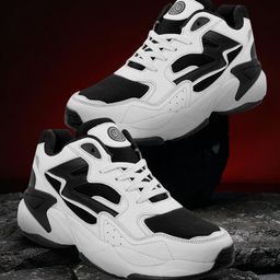 bacca bucci Men Black & White Training or Gym Non-Marking Shoes-picture-26