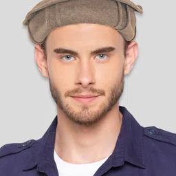 Vastraa Fusion Unisex Brown Solid Woollen Afghani Pakol Cap-image-29