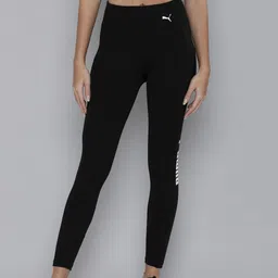 Puma Women Black Solid Tight Fit Mid-Rise dryCELL All Day 7/8 Above Ankle Training Tights-picture-46