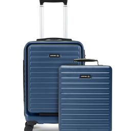 Assembly Blue Hard Sided Cabin Luggage with Hard Shell Laptop Backpack- 40Liters-26