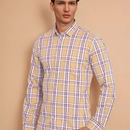 Crimsoune Club Checked Slim Fit Classic Cotton Casual Shirt-image-75
