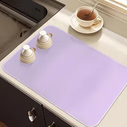 Kuber Industries Purple 2-Pieces Rectangular Table Placemats-53