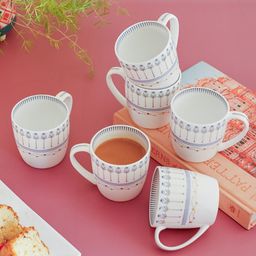 CLAY CRAFT Set of 6 Magique By The Wishing Chair X Clay Craft, River Of Flowers Alton Cups-image-72