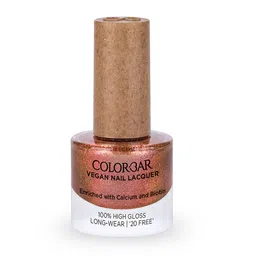 Colorbar Long-Wear Glossy Vegan Nail Lacquer with Calcium & Biotin 8ml - Haute Shimmy-15