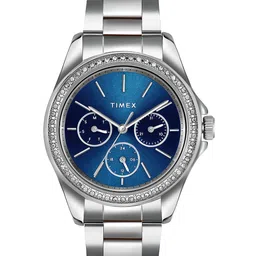 Timex Women Brass Dial & Stainless Steel Bracelet Style Straps Analogue Watch- TW000Z400-image-54
