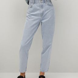 MANGO Women Blue Pure Cotton Regular Fit High-Rise Clean Look Mom Jeans-image-49