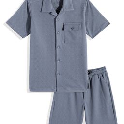 CAVIO Boys Self Design Shirt with Shorts-image-25