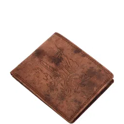 Sassora Men Printed Embellished Leather Two Fold Wallet-image-77
