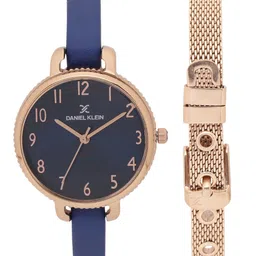 Daniel Klein Women Blue Dial Analog Watch with Bracelet Gift Set - DK11793-4-image-11