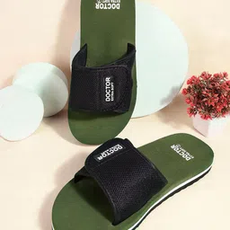 DOCTOR EXTRA SOFT Men Textured Orthopedic Non-Slip Sliders-picture-37