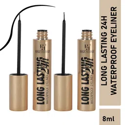 Half N Half Set of 2 Long Lasting 24h Waterproof Eyeliner 8ml Each - Black-15
