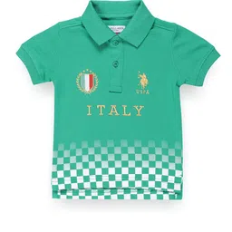 U.S. Polo Assn. Kids Boys Polo Collar Short Sleeves Appliqued Regular Fit Cotton T-shirt-image-57