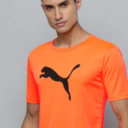 Puma Men Dry Cell Brand Logo Printed Slim Fit Football T-shirt-image-68