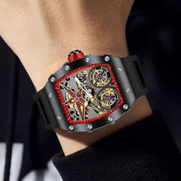 GIORDANO Men Printed Dial & Bracelet Style Straps Analogue Powered Watch GZ-50128-04-9