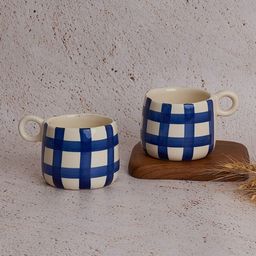 NURTURE INDIA Blue & White 2 Pieces Printed Ceramic Glossy Mugs 450 ml-image-85