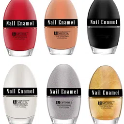 krayons Professional Set Of 6 High Shine Quick Dry Glossy Nail Paints - 5ml Each-image-69