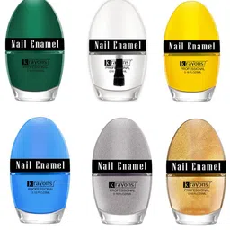 krayons Professional Set Of 6 High Shine Quick Dry Glossy Nail Paints - 5ml Each-image-68