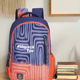 Nasher Miles Psychology Laptop Backpack 45 Liters Polyester with Raincover (Blue Orange)-29