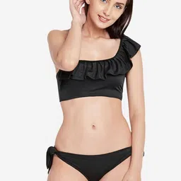 Berrys Intimatess One Shoulder Top With Bikini Bottom Swim Bikini Set-image-17