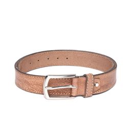JUNGLER Men Beige Solid Leather Belt-image-25