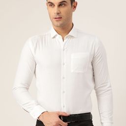 JAPS Men Contemporary Tailored Fit Opaque Formal Shirt-image-44