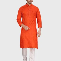 SHIWAM ETHNIX Ethnic Printed Regular Kurta With Pyjamas-picture-3