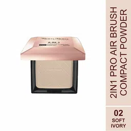 TEEN TEEN COSMETICS 2 In 1 Pro Air Brush Flawless Compact Powder - 20 g - Soft Ivory 02-19