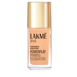 Lakme 9to5 Powerplay Priming Foundation, Built in Primer, SPF 20, Warm Creme, 25 ml-8