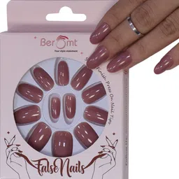 BEROMT 12 Pcs Long-Lasting Reusable Lightweight Salon Finish Press on Nail Tips - 340-13