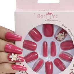 BEROMT 12 Pcs Long-Lasting Reusable Lightweight Salon Finish Press on Nail Tips - 03-image-59