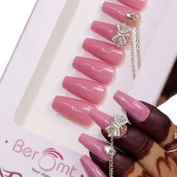 BEROMT 12 Pcs Long-Lasting Reusable Lightweight Salon Finish Press on Nail Tips - 01-image-12