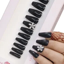 BEROMT 12 Pcs Long-Lasting Reusable Lightweight Salon Finish Press on Nail Tips - 02-image-63