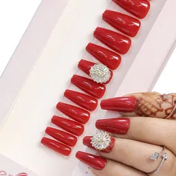 BEROMT 12 Pcs Long-Lasting Reusable Lightweight Salon Finish Press on Nail Tips - 18-image-56