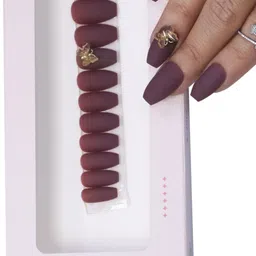 BEROMT 12 Pcs Long-Lasting Reusable Lightweight Salon Finish Press on Nail Tips - 03-image-71