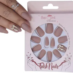 BEROMT 12 Pcs Long-Lasting Reusable Lightweight Salon Finish Press on Nail Tips-09BC-image-77