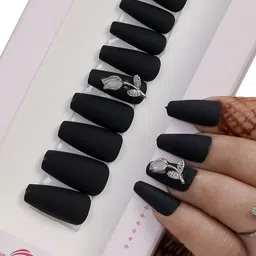 BEROMT 12 Pcs Long-Lasting Reusable Lightweight Salon Finish Press on Nail Tips - 08-image-55