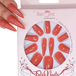 BEROMT 12 Pcs Long-Lasting Reusable Lightweight Salon Finish Press on Nail Tips-425-image-3