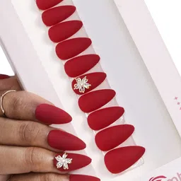 BEROMT 12 Pcs Long-Lasting Reusable Lightweight Salon Finish Press on Nail Tips - 09-image-65
