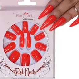 BEROMT 12 Pcs Long-Lasting Reusable Lightweight Salon Finish Press on Nail Tips-419-image-8