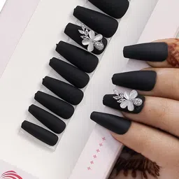 BEROMT 12 Pcs Long-Lasting Reusable Lightweight Salon Finish Press on Nail Tips - 04-image-58