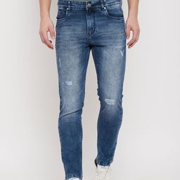 Duke Men Slim Fit Mildly Distressed Heavy Fade Stretchable Cotton Stretchable Jeans-image-22