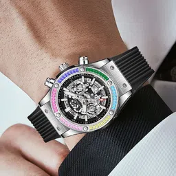 GIORDANO Men Patterned Dial & Bracelet Style Straps Analogue Watch GZ-50130-02-image-57