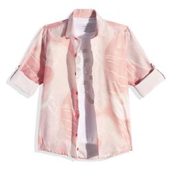 CAVIO Boys Abstract Printed Casual Shirt with T-shirt-image-12