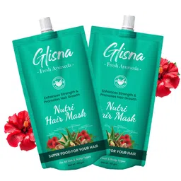 GLISNA Set Of 2 Nutri Hair Mask For Hair Strengthening & Thickening - 40 g Each-28