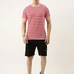 Sports52 wear Men Striped T-shirt With Shorts Training Tracksuit-picture-19