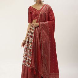 LOOKNBOOK ART Dola Silk With Foil & Patola Print Lehenga Choli-picture-2